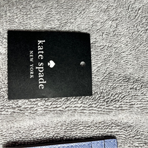 Kate Spade New York Saffiano Leather Card Holder Wallet Light Blue NWT - Picture 6 of 8